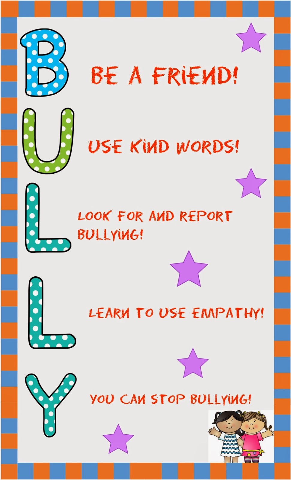 Poster 1 to support antibullying